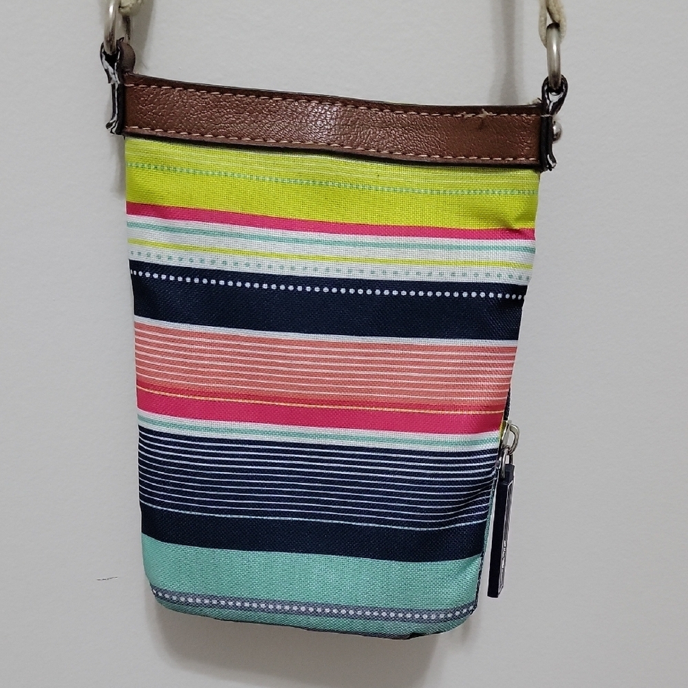 Lily Bloom Vibrant Striped Crossbody Bag - Picture 2 of 7